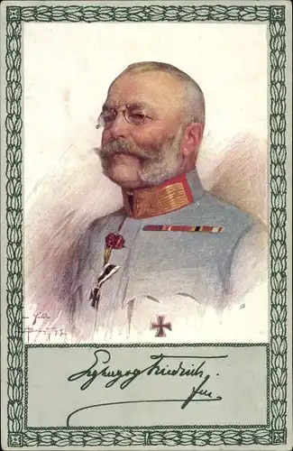 Künstler Ak Kuk Feldmarschall Erzherzog Friedrich