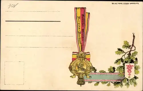 Künstler Litho Hoffmann, A., deutscher Soldat, Infanterie, Gewehr, Federbusch, Kaiserreich