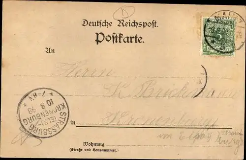 Litho Mainz am Rhein, Panorama, Gutenbergdenkmal