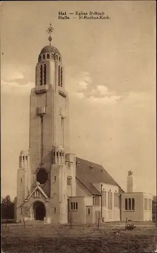 Ak Hal Flämisch Brabant Flandern, Kirche St. Rochus