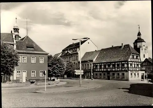 Ak Ronneburg in Thüringen, Rathaus, Gasthaus Gambrinus