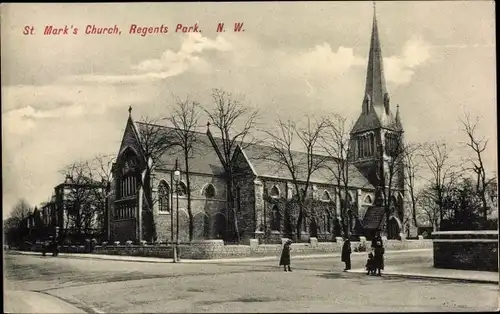 Ak London City England, St. Mark's Church, Regents Park