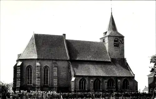 Ak Eck en Wiel Gelderland, Kirche