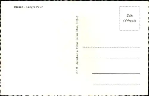 Ak Itzehoe in Holstein, Langer Peter, Straßenansicht