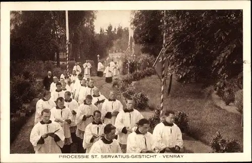 Ak Venray Limburg Niederlande, Processie St. Servatius-Gesticht