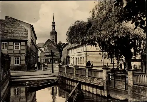 Ak Lübbenau im Spreewald, Mühleneck