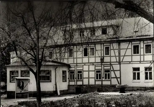 Ak Buchholz Nordhausen am Harz, Ferienheim Kalkhütte, Mineralölwerk Lützkendorf