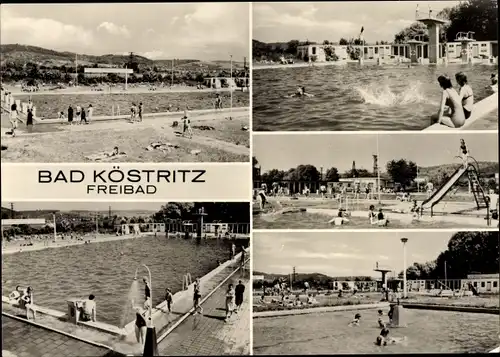 Ak Bad Köstritz in Thüringen, Freibad