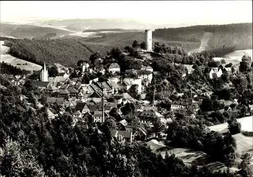 Ak Bad Lobenstein in Thüringen, Blick vom Geheeg