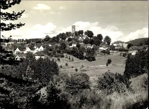 Ak Bad Lobenstein in Thüringen, Blick vom Geyersberg
