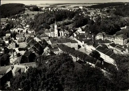 Ak Bad Lobenstein in Thüringen, Ortsansicht mit Kirche