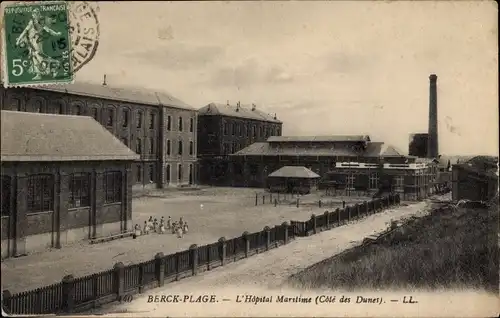 Ak Berck Plage Pas de Calais, l'Hopital Maritime, Cote des Dunes