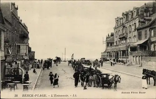 Ak Berck Plage Pas de Calais, l'Entonnoir