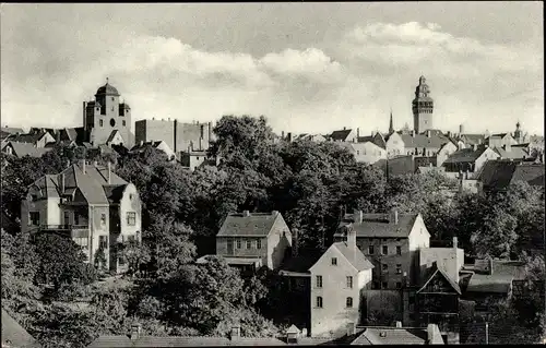 Ak Zeitz im Burgenlandkreis, Panorama mit Altersheim St. Marienstift, Stiftsberg 4a