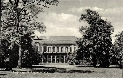 Ak Merseburg an der Saale, Schlossgartensalon