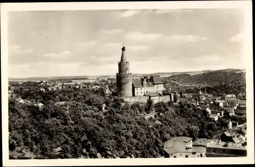 Ak Weida in Thüringen, Blick zur Osterburg, Turm