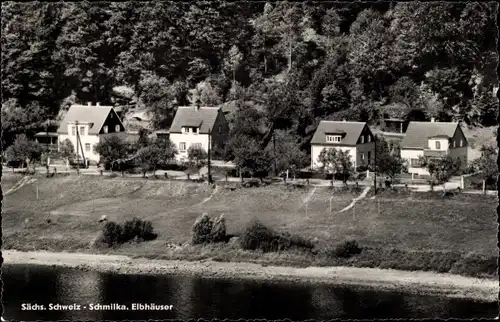 Ak Schmilka Bad Schandau Sächsische Schweiz, Elbhäuser