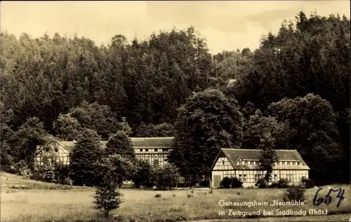 Ak Stadtroda in Thüringen, Zeitzgrund, Neumühle, Genesungsheim