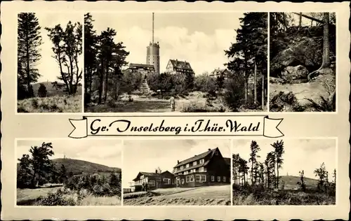 Ak Brotterode in Thüringen, Großer Inselsberg, Gipfel, Turm