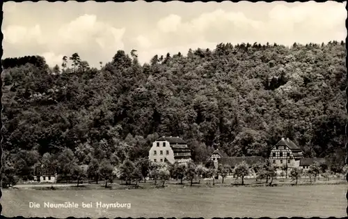 Ak Haynsburg Wetterzeube im Burgenlandkreis, Neumühle