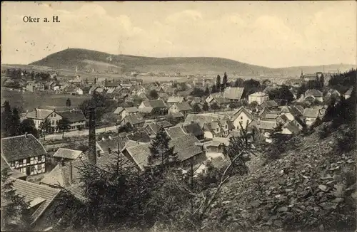 Ak Oker Goslar am Harz, Ortsansicht