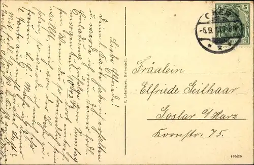 Ak Oker Goslar am Harz, Ortsansicht