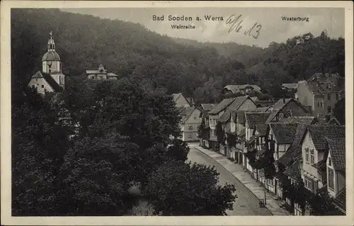 Ak Bad Sooden Allendorf in Hessen, Weinreihe, Westerburg