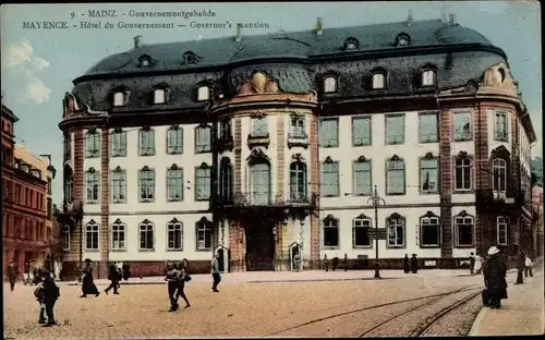 Ak Mainz am Rhein, Gouvernementgebäude
