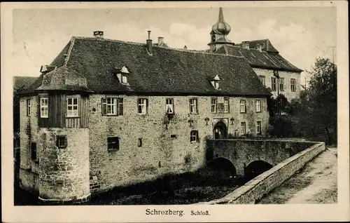 Ak Schrozberg in Württemberg, Schloss