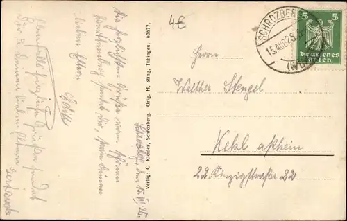 Ak Schrozberg in Württemberg, Schloss