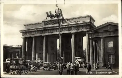 Ak Berlin Mitte, Brandenburger Tor