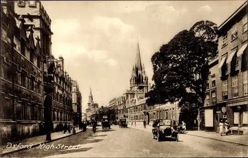 Ak Oxford Oxfordshire England, High Street