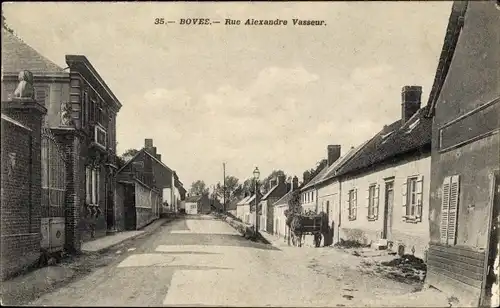 Ak Boves Somme, Rue Alexandre Vasseur