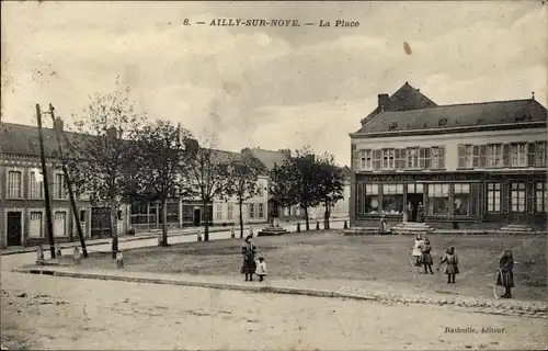 Ak Ailly sur Noye Somme, Platz