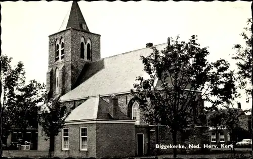Ak Biggekerke Zeeland Niederlande, N. H. Kirche