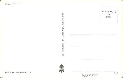 Ak Oosterland Zeeland, N. H. Kirche