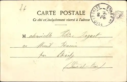 Ak Commercy Meuse, Flusspartie, Lastkahn