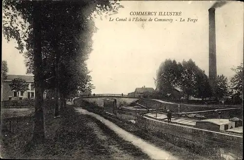 Ak Commercy Meuse, Schleuse, Schmiede