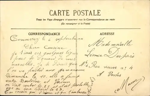 Ak Commercy Meuse, Sparkasse, Rue Bas de la Place