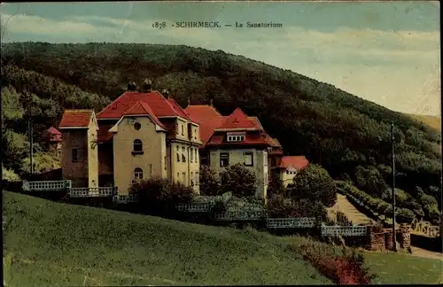 Ak Schirmeck Elsass Bas Rhin, Das Sanatorium