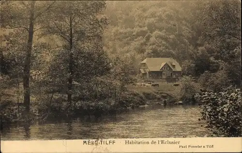 Ak Mery Tilff Esneux Wallonie Lüttich, Habitation de l&#39;Eclusier