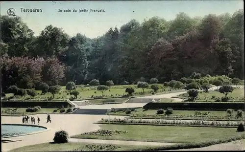 Ak Tervuren Tervueren Flämisch-Brabant-Flandern, Eine Ecke des französischen Gartens