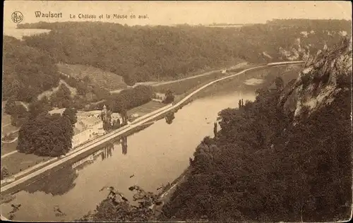 Ak Waulsort Hastière Wallonie Namur, Le Chateau, La Meuse