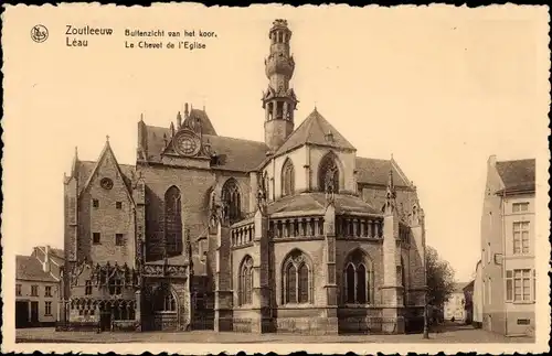 Ak Zoutleeuw Léau Flämisch-Brabant, Die Apsis der Kirche