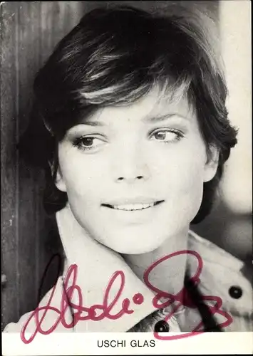 Ak Schauspielerin Uschi Glas, Portrait, Autogramm