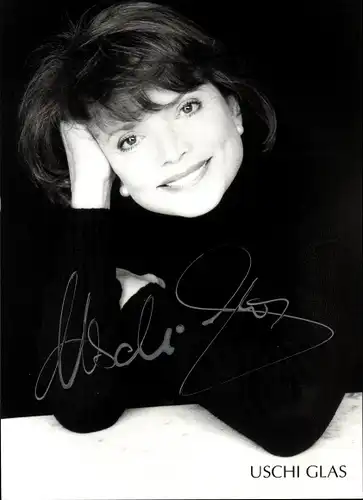 Ak Schauspielerin Uschi Glas, Portrait, Autogramm