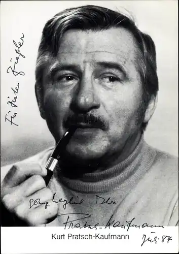 Ak Schauspieler Kurt Pratsch-Kaufmann, Autogramm