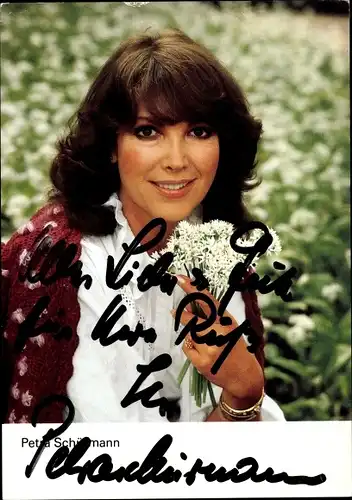 Ak Fernsehmoderatorin Petra Schürmann, Autogramm
