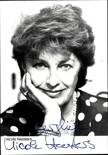 Ak Schauspielerin Nicole Heesters, Portrait, Autogramm