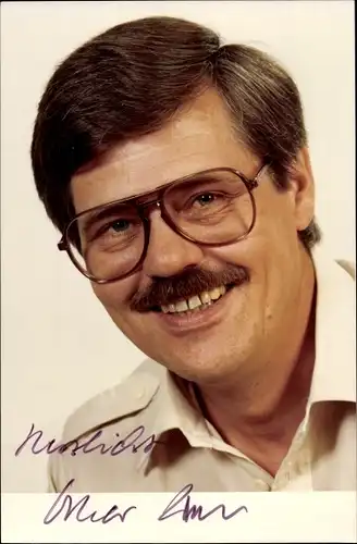 Ak Journalist Oskar Wark, Portrait, Autogramm